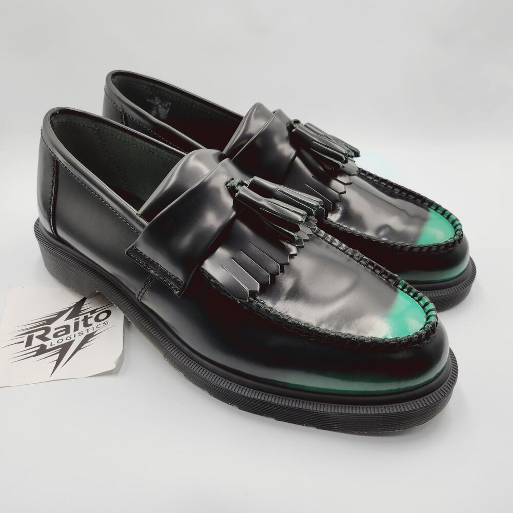 Mens Size 12 Dr. Martens Loafers Adrian Tassel Arcadia Rub Off Leather 14573001 - Picture 1 of 5